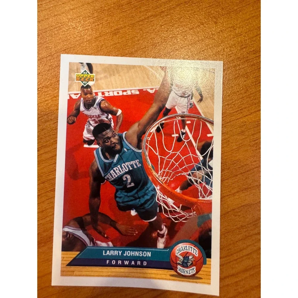 1992-93 Upper Deck Larry Johnson P4 McDonald's NBA Promo Card Lot‎ of 7 Hornets
